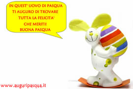 Auguri Pasqua coniglio
